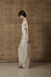 Mutedance 25 Spring/Summer Flower-dyed Short-sleeved Tunic Top MD-MD25SS11-HOARY MD25SS09